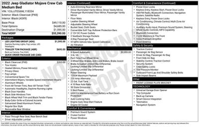 2022 Jeep Gladiator Mojave 4x4
