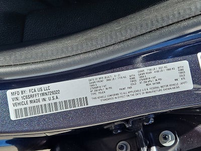 2021 RAM 1500 Big Horn Crew Cab 4x4 5'7" Box