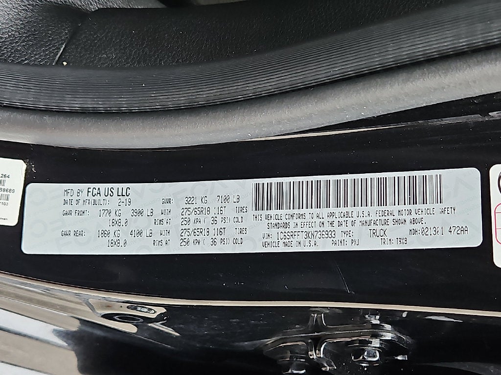 2019 RAM 1500 Big Horn/Lone Star Crew Cab 4x4 5'7" Box