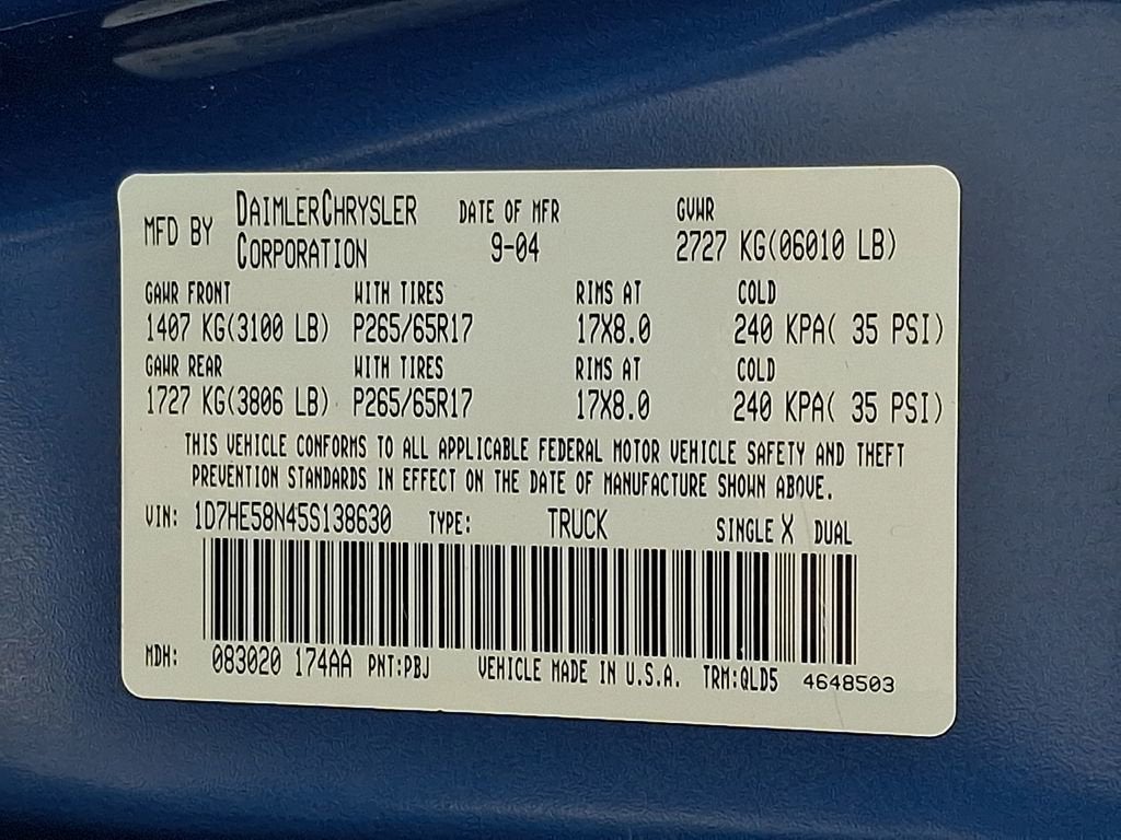 2005 Dodge Dakota Laramie