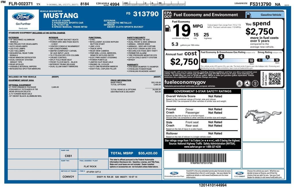 2015 Ford Mustang GT