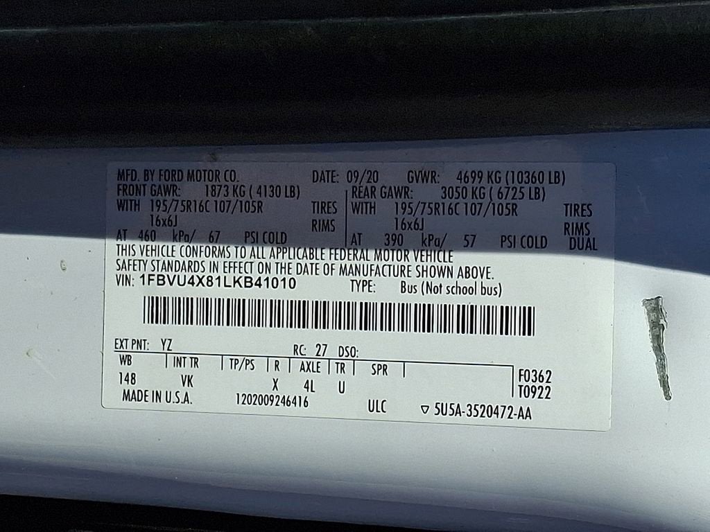 2020 Ford Transit-350 Passenger Van XL