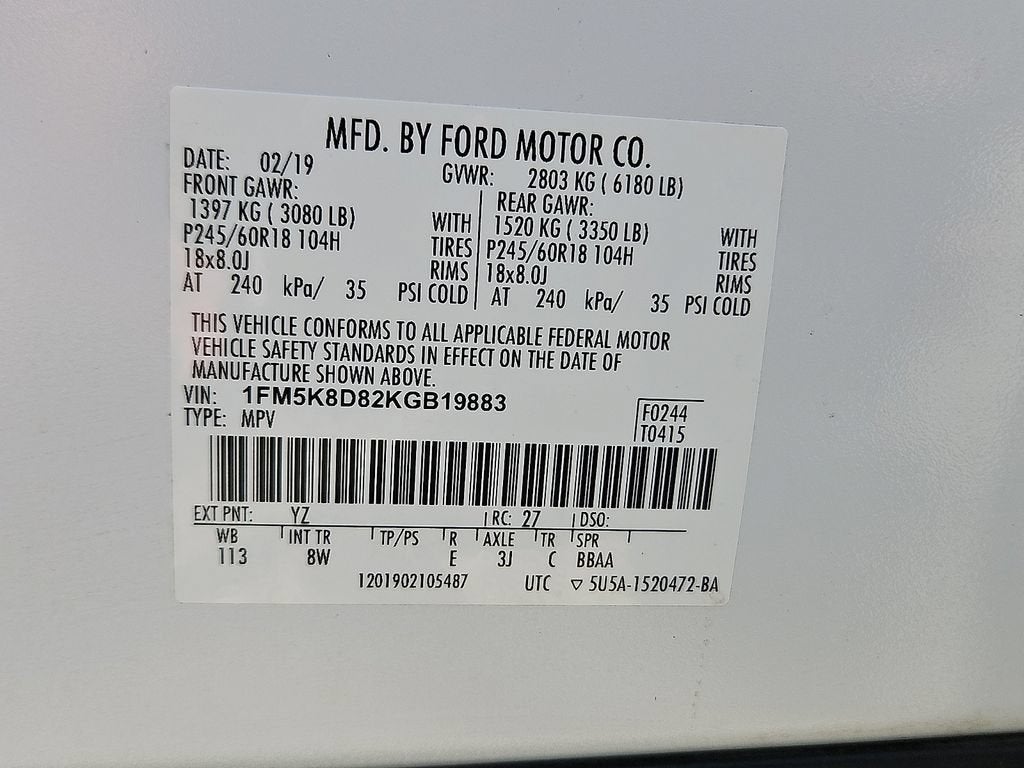 2019 Ford Explorer XLT