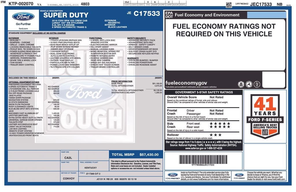 2018 Ford F-250 LARIAT