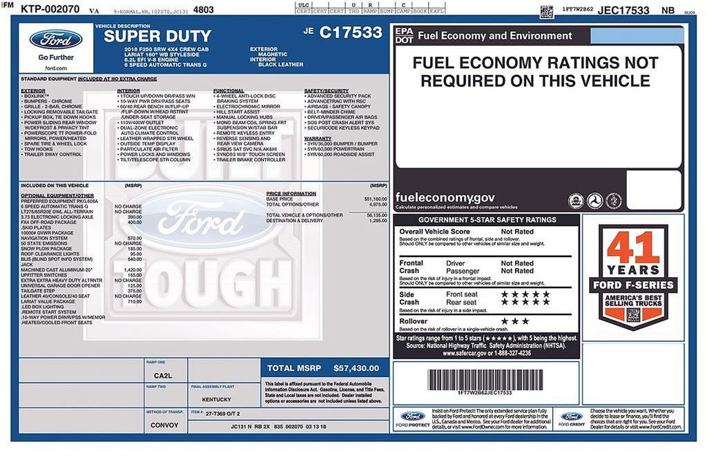 2018 Ford F-250 LARIAT