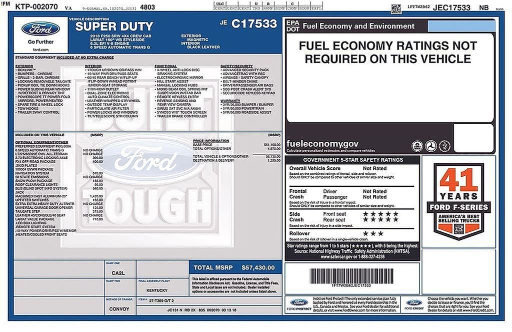 2018 Ford F-250 LARIAT