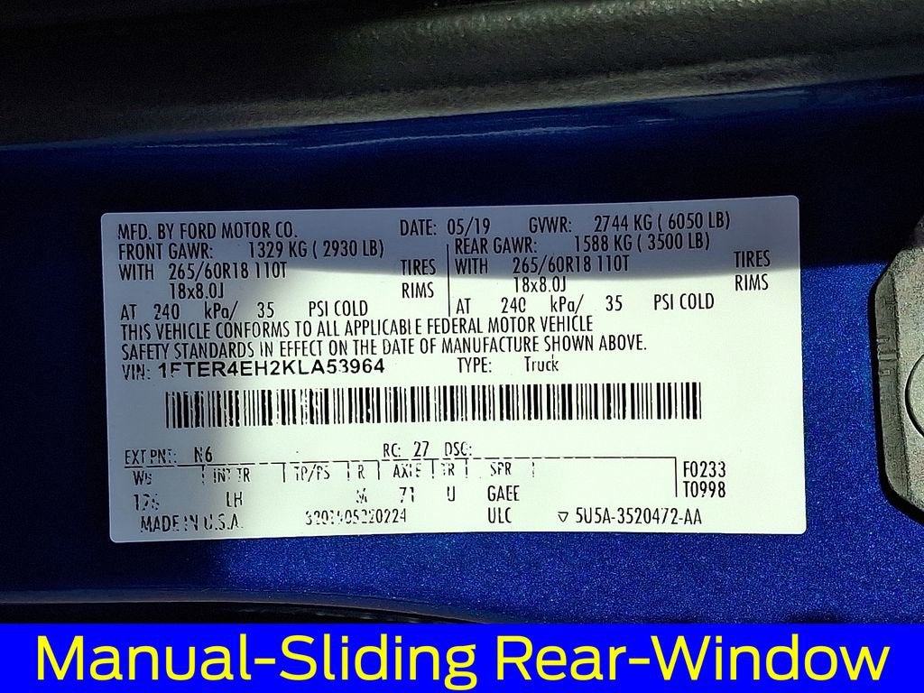 2019 Ford Ranger XLT