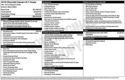 2018 Chevrolet Camaro ZL1