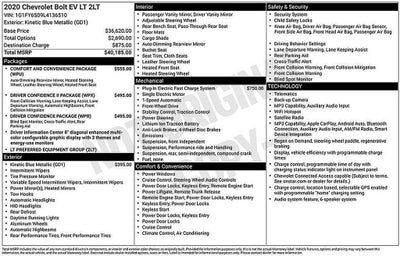 2020 Chevrolet Bolt EV LT