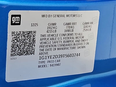 2026 Chevrolet Corvette Z06 2LZ