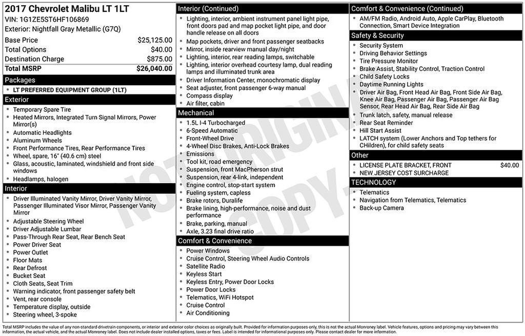 2017 Chevrolet Malibu LT