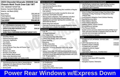 2025 Chevrolet Silverado 3500 HD Chassis Cab Work Truck