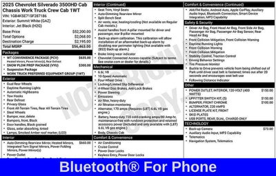 2025 Chevrolet Silverado 3500 HD Chassis Cab Work Truck