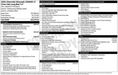 2026 Chevrolet Silverado 3500 HD LT