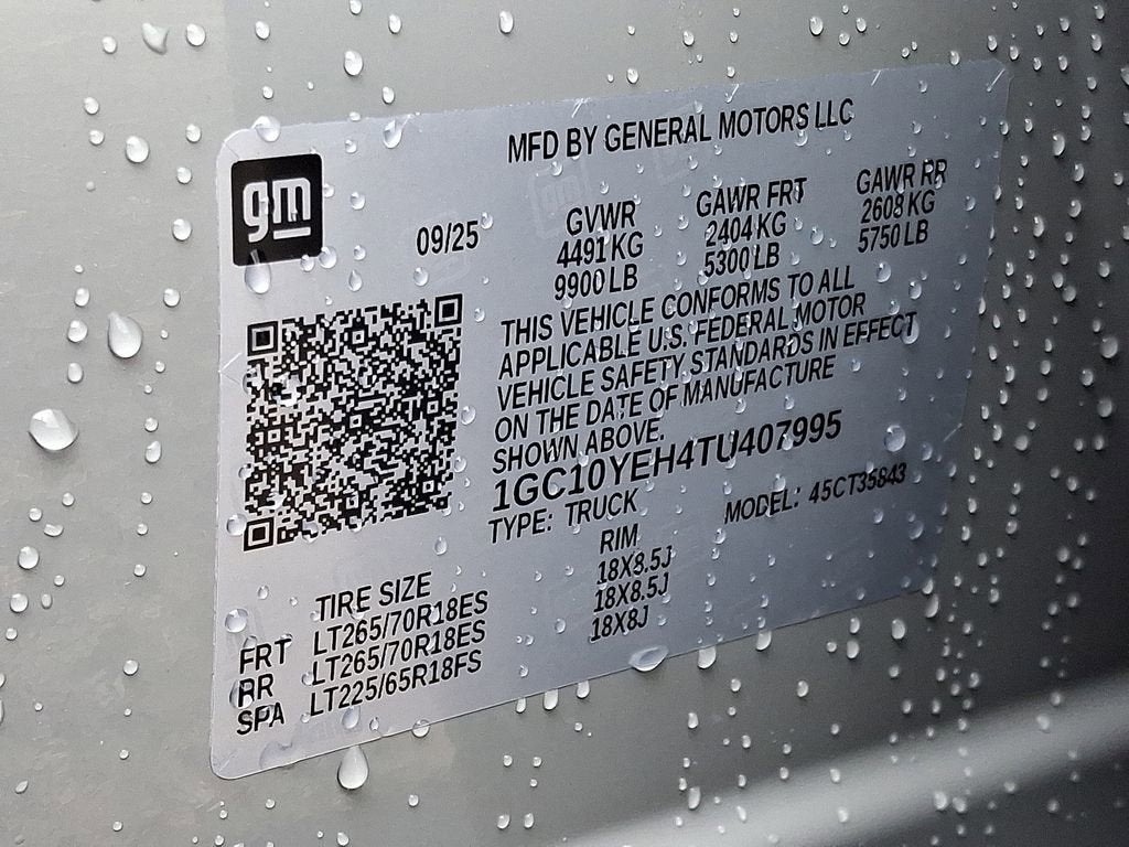 2026 Chevrolet Silverado EV LT - Standard Range