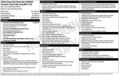 2020 Chevrolet Silverado 2500 HD Custom