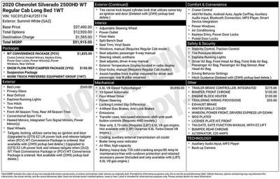 2020 Chevrolet Silverado 2500 HD WT