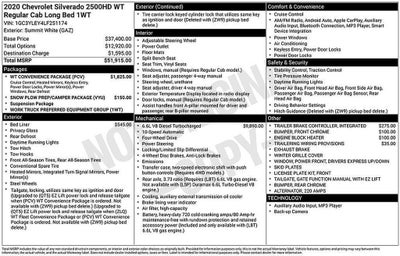 2020 Chevrolet Silverado 2500 HD WT