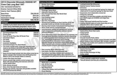 2013 Chevrolet Silverado 3500 HD Work Truck