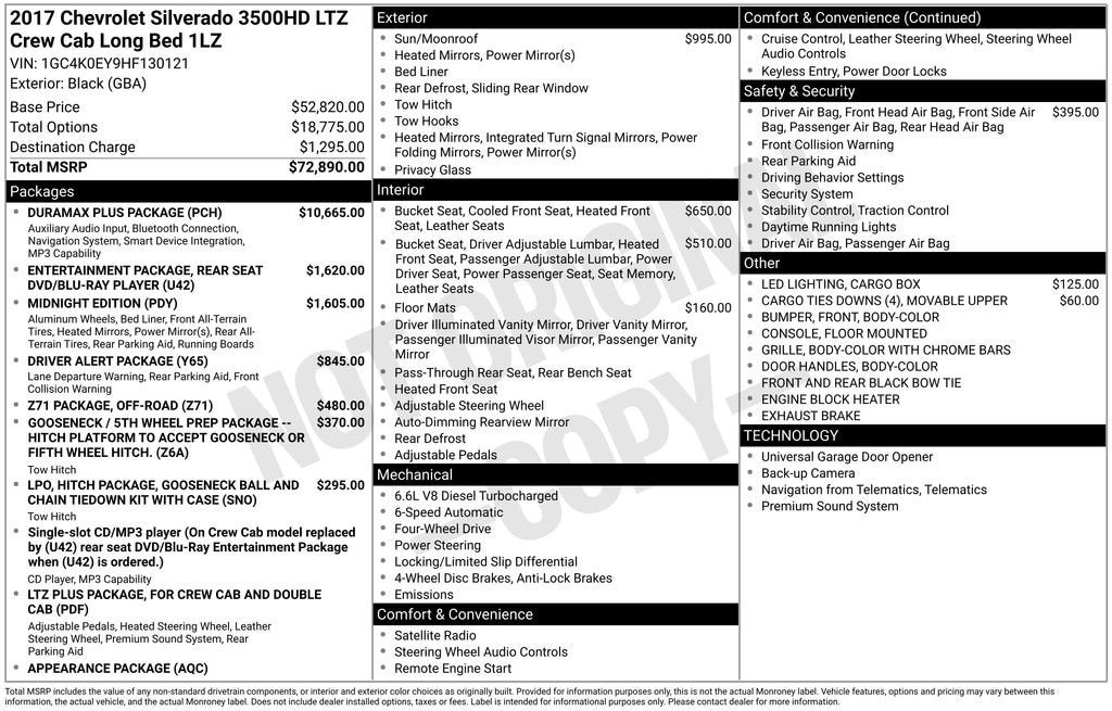 2017 Chevrolet Silverado 3500 HD LTZ