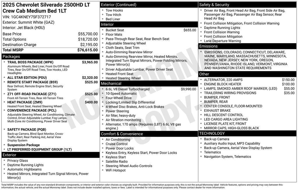 2025 Chevrolet Silverado 2500 HD LT