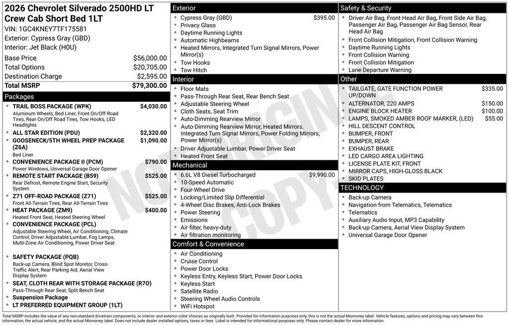 2026 Chevrolet Silverado 2500 HD LT