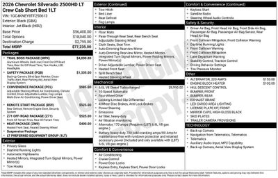 2026 Chevrolet Silverado 2500 HD LT