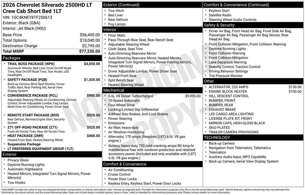 2026 Chevrolet Silverado 2500 HD LT