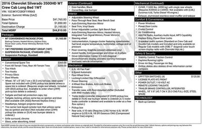 2016 Chevrolet Silverado 3500 HD Work Truck