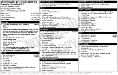 2026 Chevrolet Silverado 2500 HD ZR2