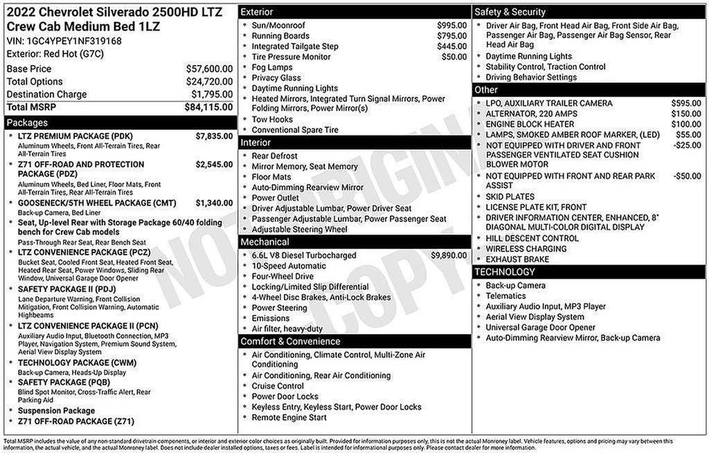 2022 Chevrolet Silverado 2500 HD LTZ
