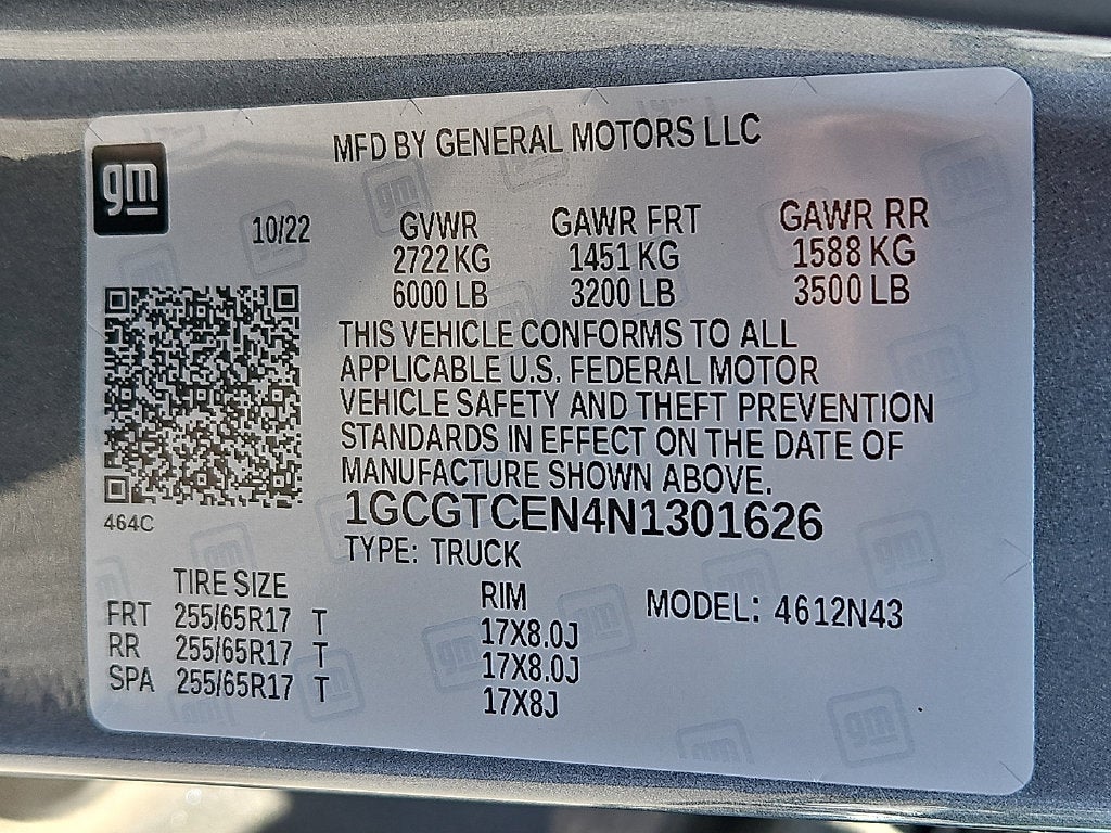 2022 Chevrolet Colorado 4WD LT