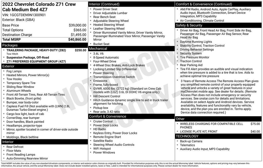 2022 Chevrolet Colorado Z71