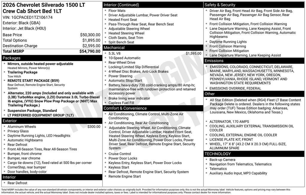 2026 Chevrolet Silverado 1500 LT