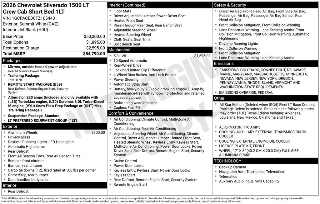 2026 Chevrolet Silverado 1500 LT