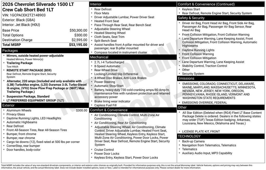 2026 Chevrolet Silverado 1500 LT