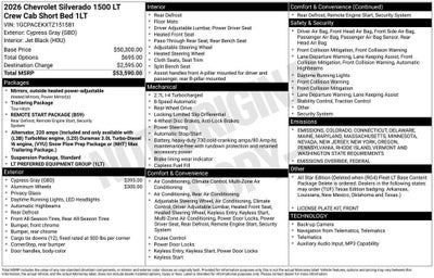 2026 Chevrolet Silverado 1500 LT