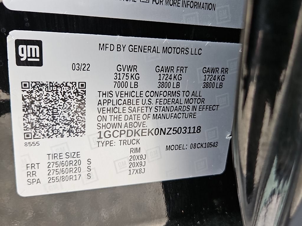 2022 Chevrolet Silverado 1500 LT (2FL)