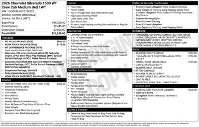 2026 Chevrolet Silverado 1500 WT