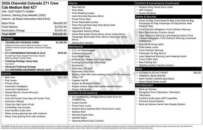 2026 Chevrolet Colorado Z71