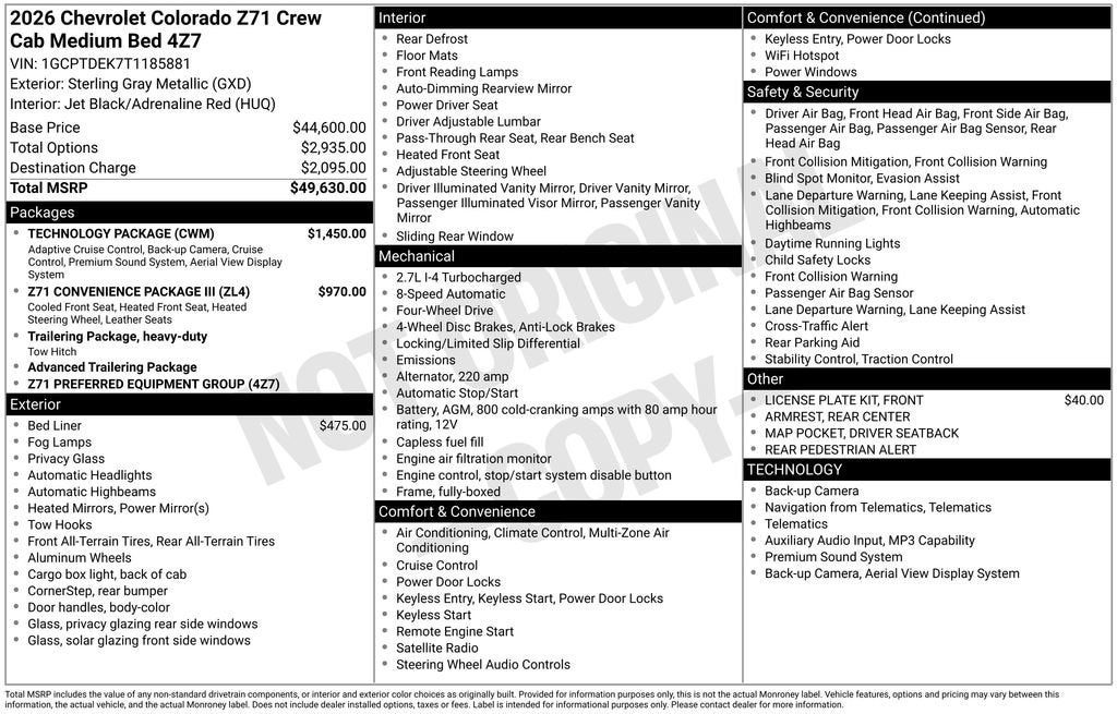 2026 Chevrolet Colorado Z71