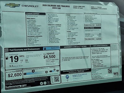2026 Chevrolet Colorado Trail Boss