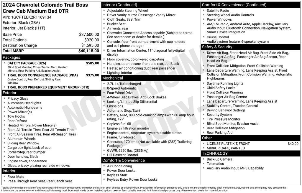 2024 Chevrolet Colorado Trail Boss