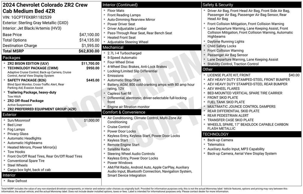 2024 Chevrolet Colorado ZR2