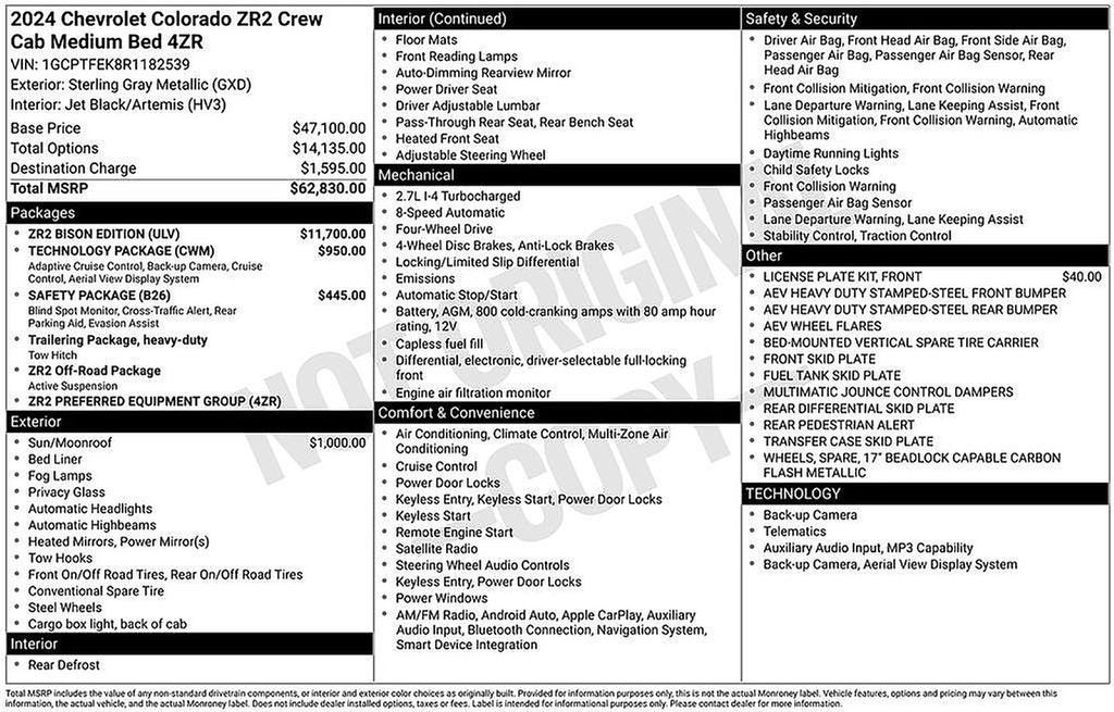 2024 Chevrolet Colorado ZR2