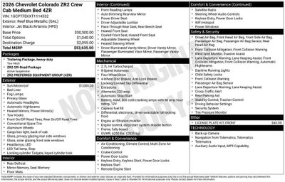 2026 Chevrolet Colorado ZR2