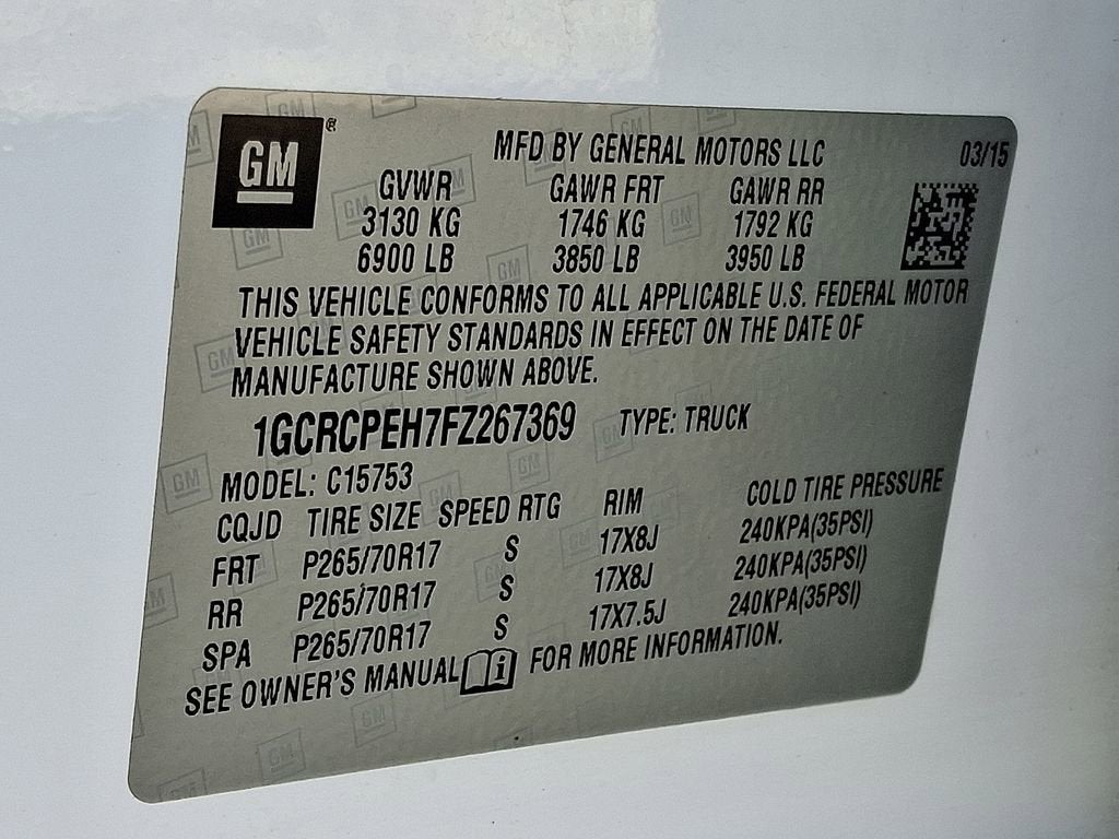 2015 Chevrolet Silverado 1500 Work Truck