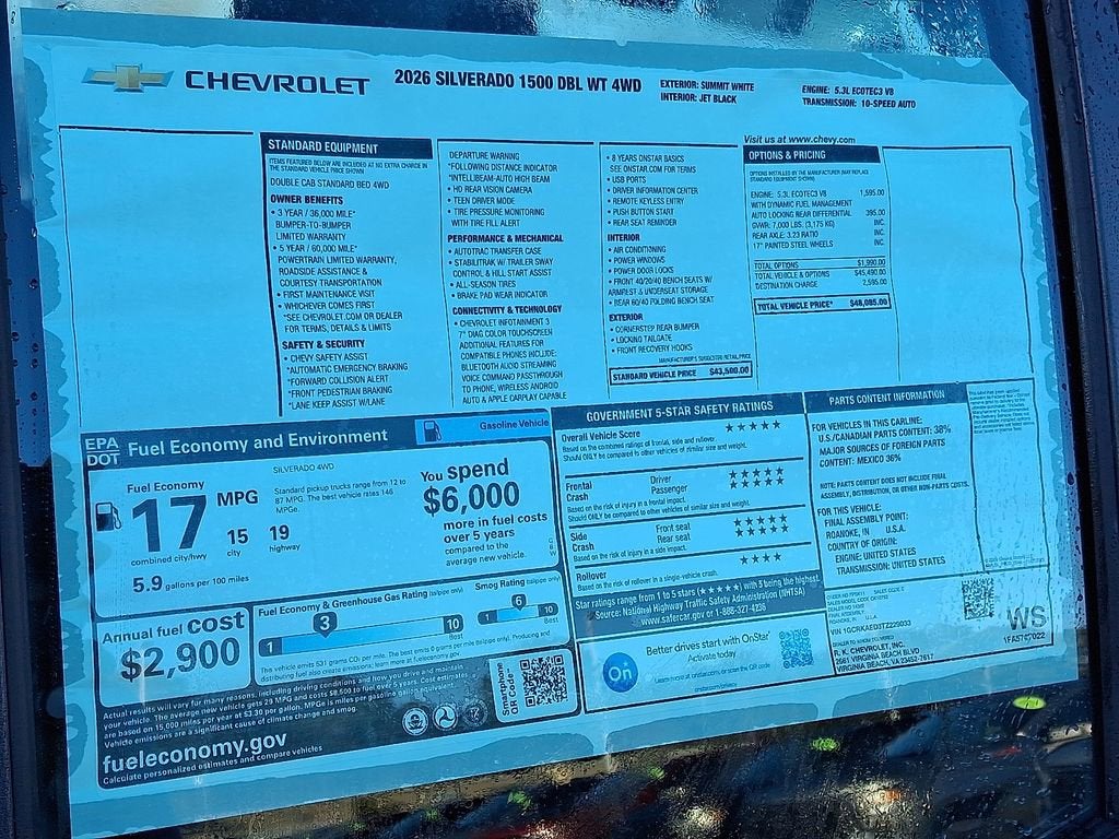 2026 Chevrolet Silverado 1500 WT