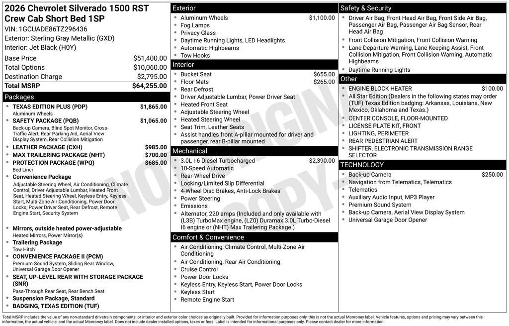 2026 Chevrolet Silverado 1500 RST