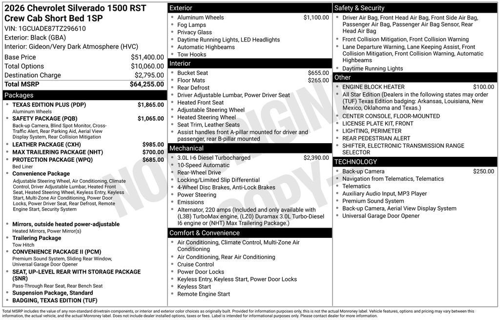 2026 Chevrolet Silverado 1500 RST
